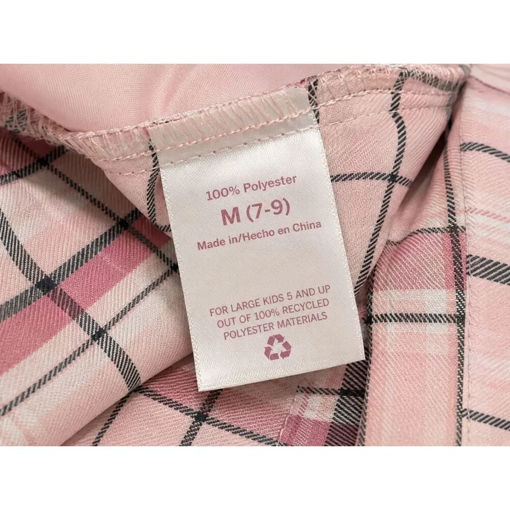 No Boundaries Pink Plaid Pleated Skirt Tennis Schoolgirl Skater Preppy Y2K M 7-9